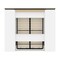 Bestar Orion 98W Full Murphy Bed with Narrow Storage Solutions (99W), White & Walnut Grey 116861-000017 - alternate 8